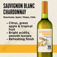 Load image into Gallery viewer, Global Passport Series VineCO  Sauvignon Blanc Chardonnay-Alto Blanco Manchuela Spain/Maipo Chilli (Jan 26)