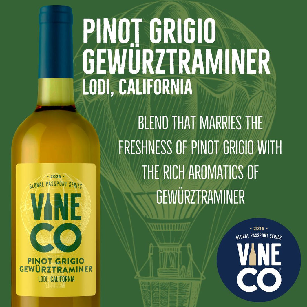 Global Passport Series Vineco - Pinot Grigio Gewürztraminer, Lodi, California Pre-order (January 2025)