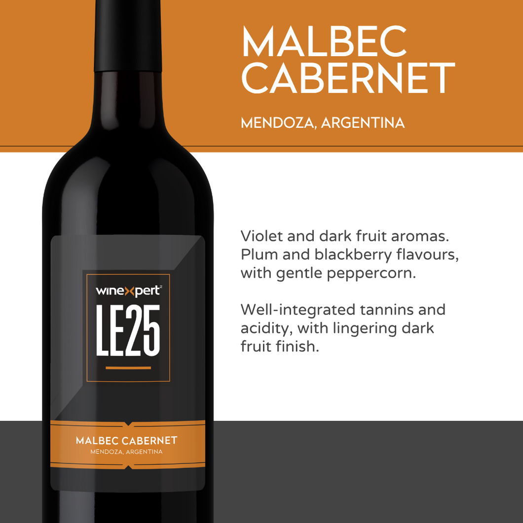 Winexpert LE25 Series - Malbec Cabernet, Mendoza Argentina Pre-order (February 2026)