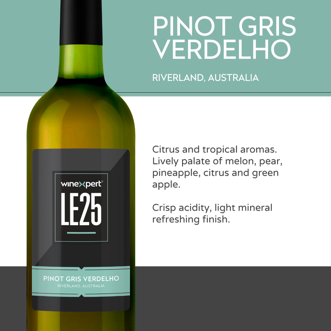 Winexpert LE25 Series - Pinot Gris Verdelho, Riverland, Australia Pre-order (March 2026)
